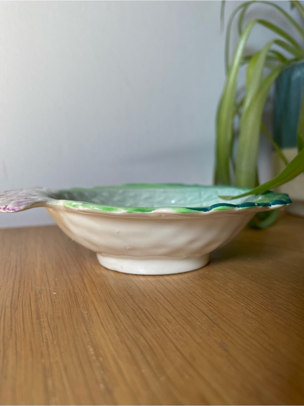 Rare Vintage 1930s Carlton Ware Thistle Jam Relish Trinket Dish 1676 Art Deco - Picture 11 of 11